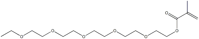 Methacrylic acid 3,6,9,12,15-pentaoxaheptadecane-1-yl ester Struktur