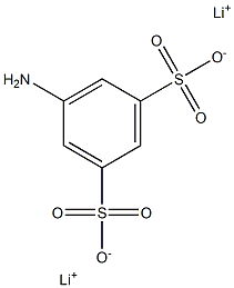 5-Amino-1,3-benzenedisulfonic acid dilithium salt Struktur