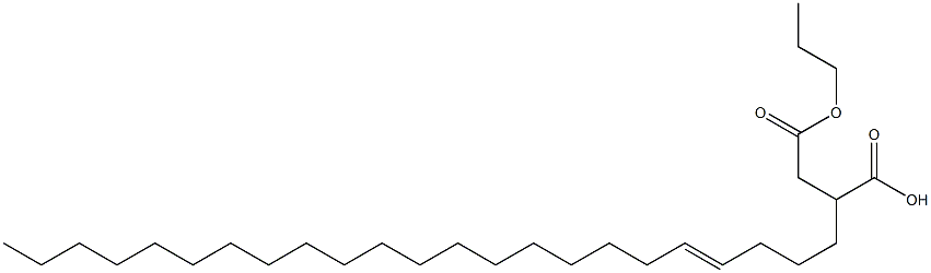 2-(4-Tricosenyl)succinic acid 1-hydrogen 4-propyl ester Struktur