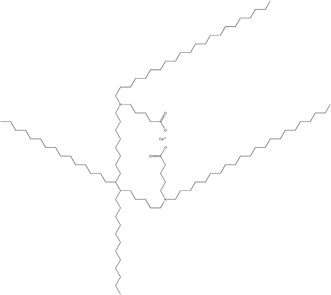 Bis[5-(didocosylamino)valeric acid]calcium salt Struktur