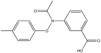 3-(4-Methylphenoxyacetylamino)benzoic acid Struktur