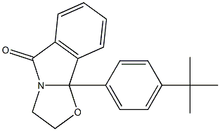 2,3-Dihydro-9b-(4-tert-butylphenyl)oxazolo[2,3-a]isoindol-5(9bH)-one Struktur