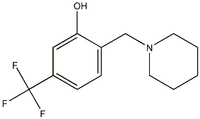 5-(Trifluoromethyl)-2-[piperidinomethyl]phenol Struktur