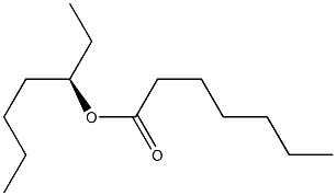 (+)-Heptanoic acid (R)-1-ethylpentyl ester Struktur