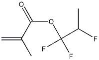 Methacrylic acid (1,1,2-trifluoropropyl) ester Struktur