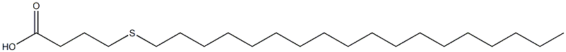 4-(Octadecylthio)butyric acid Struktur