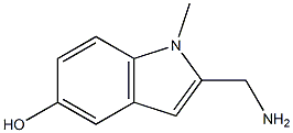 1-Methyl-2-(aminomethyl)-1H-indol-5-ol Struktur