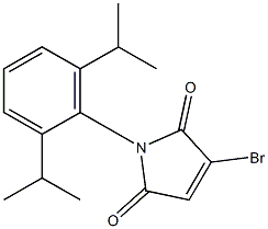 2,5-Dihydro-1-(2,6-diisopropylphenyl)-3-bromo-1H-pyrrole-2,5-dione Struktur