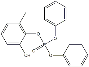 Phosphoric acid (2-hydroxy-6-methylphenyl)diphenyl ester Struktur