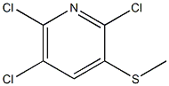 2-Chloro-3-methylthio-5-chloro-6-chloropyridine Struktur