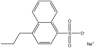 4-Propyl-1-naphthalenesulfonic acid sodium salt Struktur