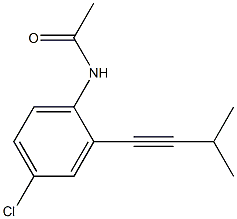 N-[4-Chloro-2-(3-methyl-1-butynyl)phenyl]acetamide Struktur