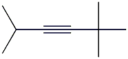 2,2,5-Trimethyl-3-hexyne Struktur