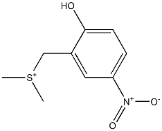 [(2-Hydroxy-5-nitrophenyl)methyl]dimethylsulfonium Struktur