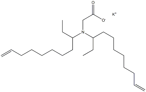 N,N-Di(10-undecen-3-yl)glycine potassium salt Struktur