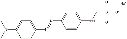 [[4-[[4-(Dimethylamino)phenyl]azo]phenyl]amino]methanesulfonic acid sodium salt Struktur