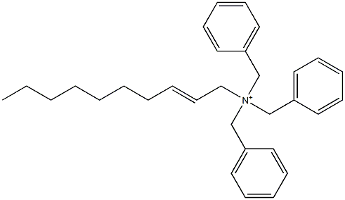 (2-Decenyl)tribenzylaminium Struktur