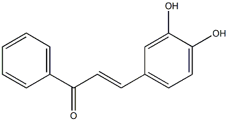 3,4-Dihydroxy-trans-chalcone Struktur