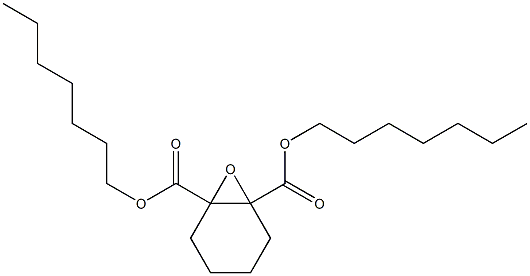 7-Oxabicyclo[4.1.0]heptane-1,6-dicarboxylic acid diheptyl ester Struktur