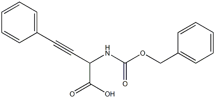 2-Benzyloxycarbonylamino-4-phenyl-3-butynoic acid Struktur