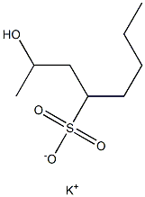 2-Hydroxyoctane-4-sulfonic acid potassium salt Struktur