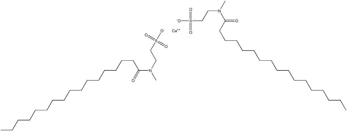 Bis(N-heptadecanoyl-N-methyltaurine)calcium salt Struktur