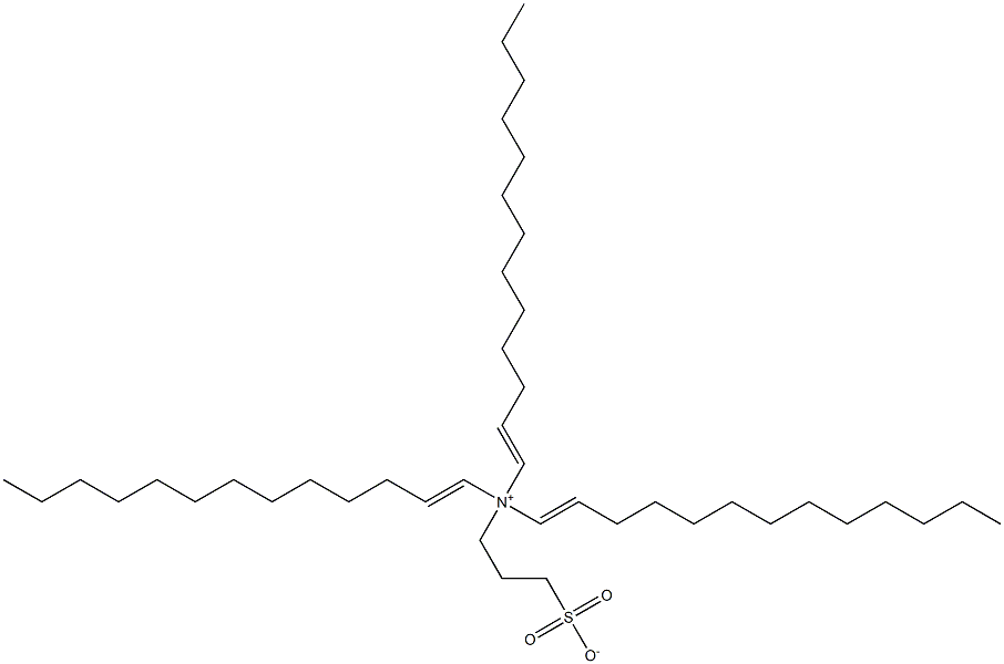 N,N-Di(1-tridecenyl)-N-(3-sulfonatopropyl)-1-tridecen-1-aminium Struktur