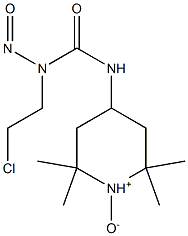 2,2,6,6-Tetramethyl-4-[3-(2-chloroethyl)-3-nitrosoureido]piperidine 1-oxide Struktur