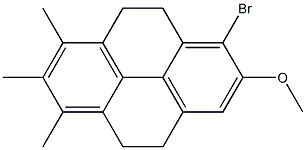 6,7,8-Trimethyl-1-bromo-2-methoxy-4,5,9,10-tetrahydropyrene Struktur