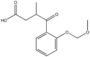 3-Methyl-4-oxo-4-[2-(methoxymethoxy)phenyl]butanoic acid Struktur