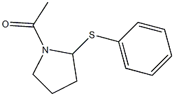 1-Acetyl-2-phenylthiopyrrolidine Struktur