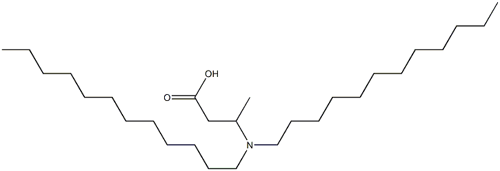 3-(Didodecylamino)butyric acid Struktur