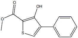 3-Hydroxy-4-phenylthiophene-2-carboxylic acid methyl ester Struktur