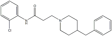 4-Benzyl-N-(2-chlorophenyl)piperidine-1-propanamide Struktur