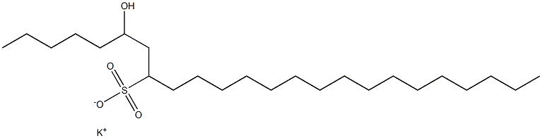 6-Hydroxytetracosane-8-sulfonic acid potassium salt Struktur