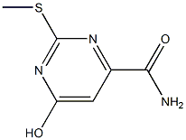 6-Hydroxy-2-(methylthio)pyrimidine-4-carboxamide Struktur