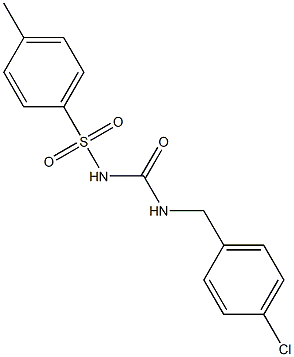 1-(4-Chlorobenzyl)-3-(4-methylphenylsulfonyl)urea Struktur