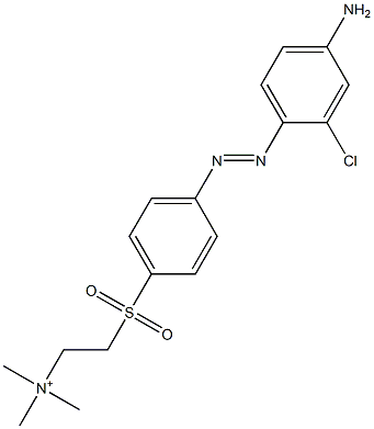 2-[p-(4-Amino-2-chlorophenylazo)phenylsulfonyl]ethyltrimethylaminium Struktur