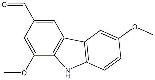 1,6-Dimethoxy-9H-carbazole-3-carbaldehyde Struktur