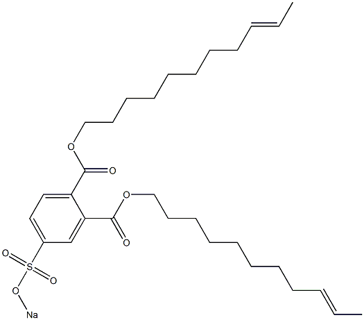 4-(Sodiosulfo)phthalic acid di(9-undecenyl) ester Struktur