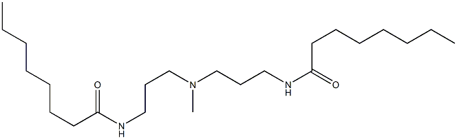 N,N'-[Methyliminobis(3,1-propanediyl)]bis(octanamide) Struktur