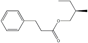 (-)-Benzylacetic acid (R)-2-methylbutyl ester Struktur