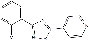 3-(2-Chlorophenyl)-5-(4-pyridyl)-1,2,4-oxadiazole Struktur