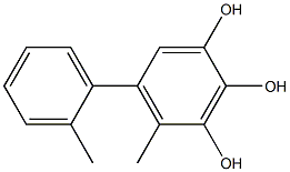 4-Methyl-5-(2-methylphenyl)benzene-1,2,3-triol Struktur