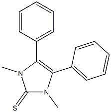 4,5-Diphenyl-1,3-dimethyl-4-imidazoline-2-thione Struktur