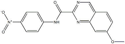 N-(4-Nitrophenyl)-7-methoxyquinazoline-2-carboxamide Struktur