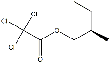 (-)-Trichloroacetic acid (R)-2-methylbutyl ester Struktur