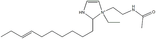 1-[2-(Acetylamino)ethyl]-2-(7-decenyl)-1-ethyl-4-imidazoline-1-ium Struktur