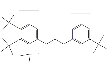 1-(2,3,4,5-Tetra-tert-butylphenyl)-3-(3,5-di-tert-butylphenyl)propane Struktur