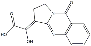 2-[(1,2,3,9-Tetrahydro-9-oxopyrrolo[2,1-b]quinazolin)-3-ylidene]-2-hydroxyacetic acid Struktur